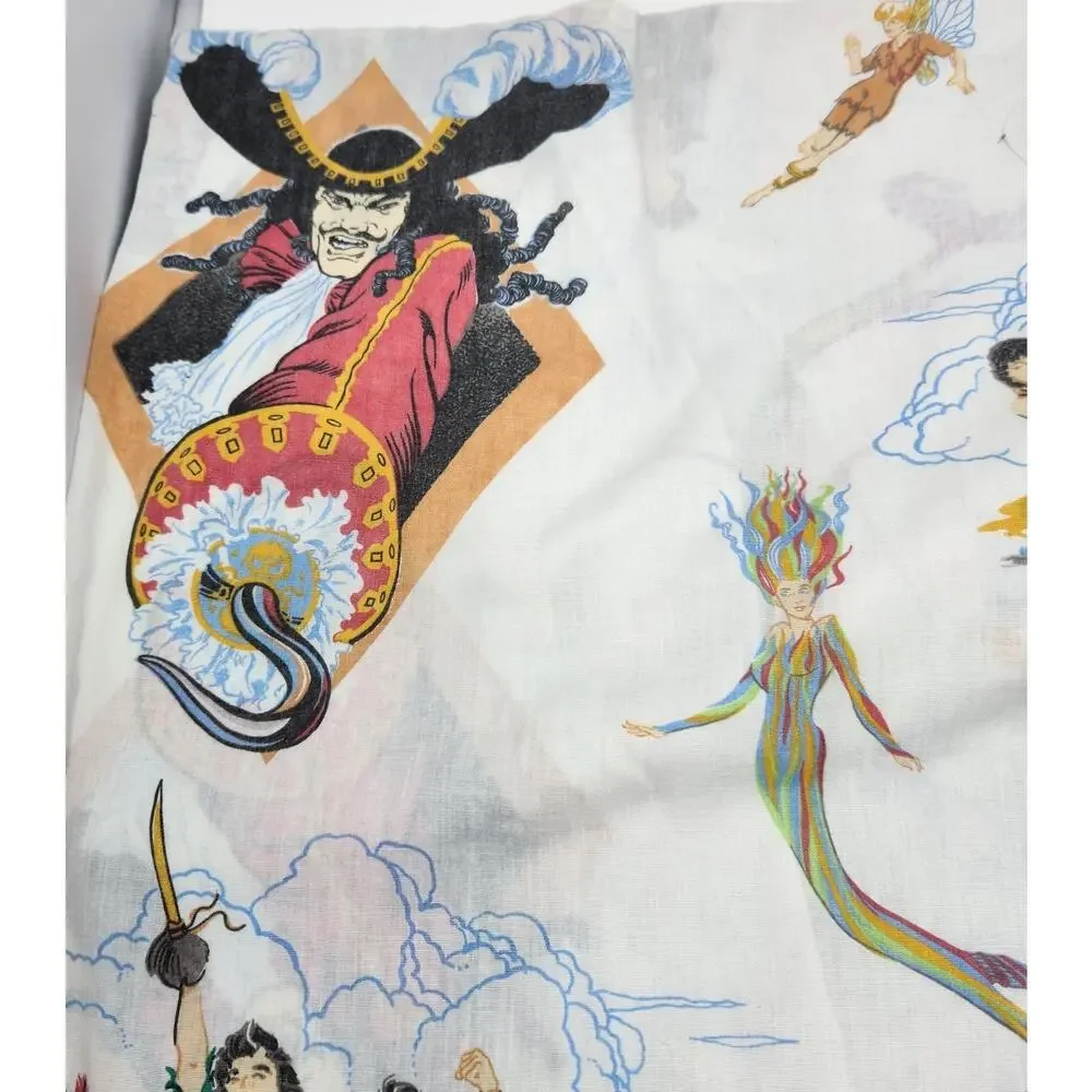RARE Vtg 1991 HOOK Movie Sheet Set Robin Williams Peter Pan Lost Boys Tinkerbell